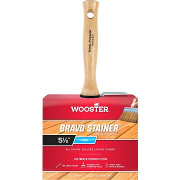 Wooster 5-1/2" Bravo Stainer Bristle Polyester Stain Brush