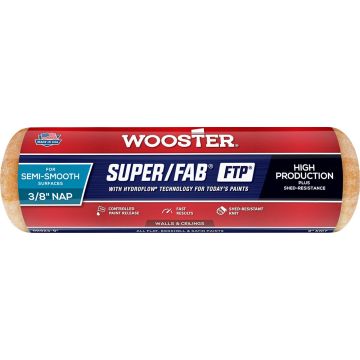 Wooster 9" x 3/8" Nap Super/Fab FTP Roller Cover
