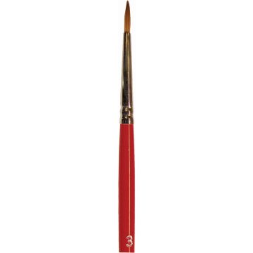 Wooster #3 Red Sable Oil Round Artist Brush