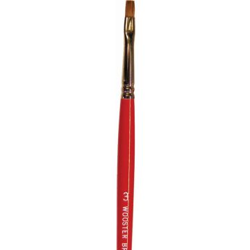 Wooster #3 Red Sable Oil Brights Artist Brush