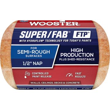 Wooster 4" x 1/2" Nap Super/Fab FTP Roller Cover
