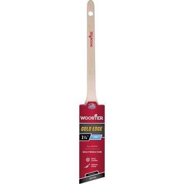 Wooster 1-1/2" Gold Edge Firm Thin Angle Rat Tail Paint Brush