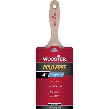 Wooster 4" Gold Edge Firm Wall Paint Brush