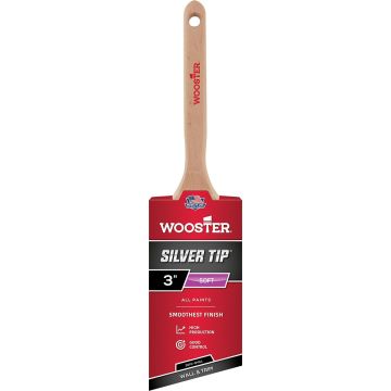 Wooster 3" Silver Tip Soft Semioval Angle Sash Paint Brush