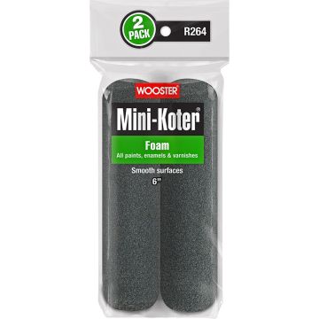 Wooster 6" Mini-Koter Foam Mini Roller Cover 2pk