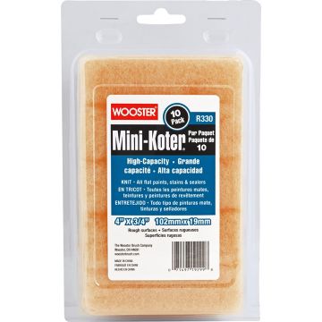 Wooster 4" x 3/4" Nap High-Capacity Mini-Koter Roller Cover 10pk