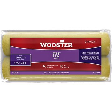 Wooster 9" x 1/8" Nap Tiz Foam Roller Cover (2pk)