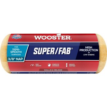Wooster 7" x 3/8" Nap Super/Fab Roller Cover