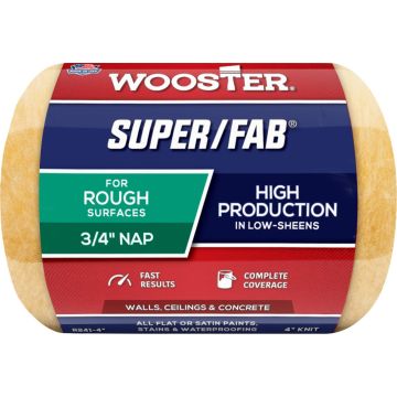 Wooster 4" x 3/4" Nap Super/Fab Roller Cover