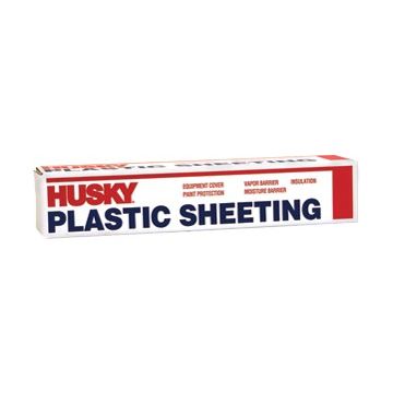 Husky 10' x 100' 4mil Clear Poly Film