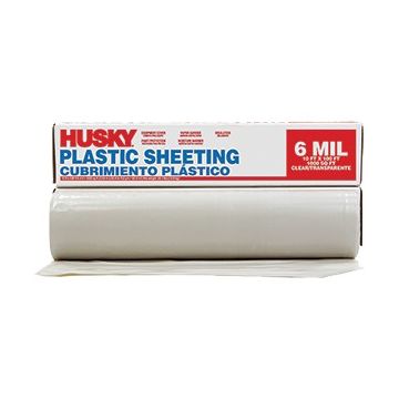 Husky 10' x 100' 6mil Clear Poly Film