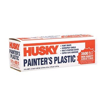 Husky 9' x 400' .31mil High Density Painters Poly Film