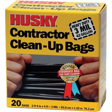 Poly-America 42gal 3mil Clean Up Bag 20pk