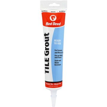 Red Devil 5.5 oz. Tube White Tile Grout