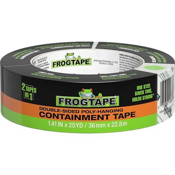 FrogTape 36mm x 22.8m (1.41 x 25yd) Beige Double-Sided Poly Hanging Tape