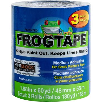 FrogTape 1.88" x 60yd Blue Pro Grade Painter's Tape 3pk