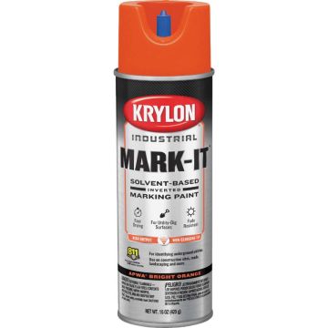 Krylon 15oz APWA Bright Orange Marking Contractor Solvent Based Spray Paint