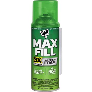 DAP 12oz Max Fill 3X Large Gap Foam Expanding Sealant