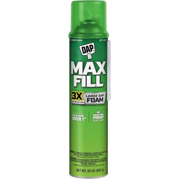 DAP 20oz Max Fill 3X Large Gap Foam Expanding Sealant