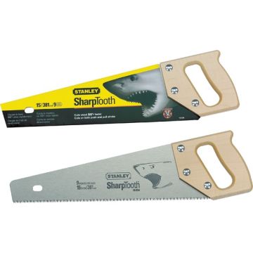 Stanley Tool 15" 9TPI Sharptooth Handsaw