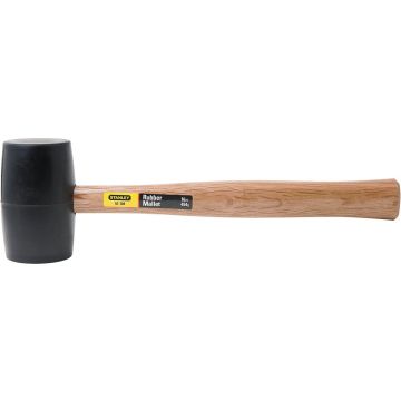 Stanley Tool 16oz Rubber Mallet w/Wood Handle