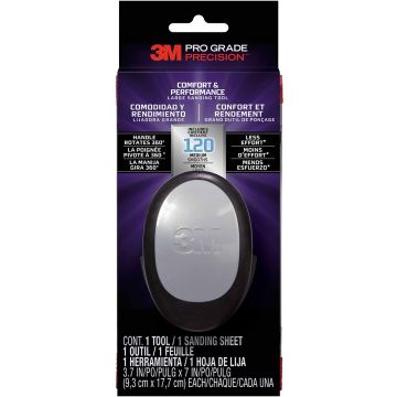 3M 3.7" x 7" Pro Grade Precision Comfort & Performance Large Sanding Tool