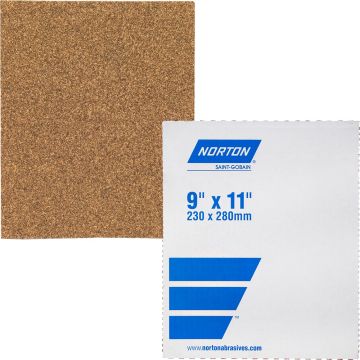 Norton 9" x 11" P60D Adalox Open Coat Paper Sheets (50 per Pack)