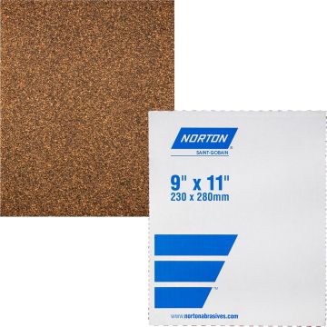 Norton 9" x 11" P50D Adalox Open Coat Paper Sheets (50 per Pack)