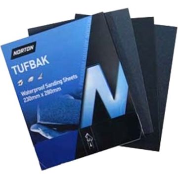 Norton 9" x 11" 600C Tufbak Waterproof Paper Sheets (50 per Pack)