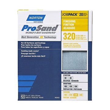 Norton 9" x 11" 320 ProSand Paper Sheets 20Pk