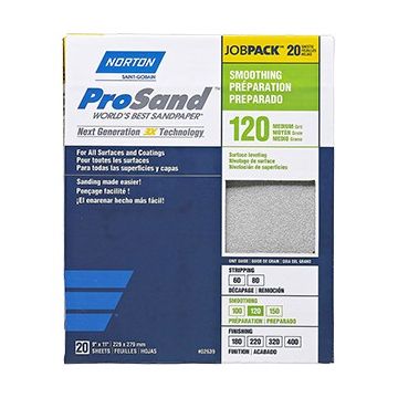 Norton 9" x 11" 120 ProSand Paper Sheets 20Pk
