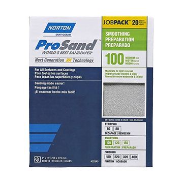 Norton 9" x 11" 100 ProSand Paper Sheets 20Pk