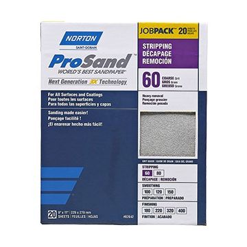 Norton 9" x 11" 60 ProSand Paper Sheets 20Pk