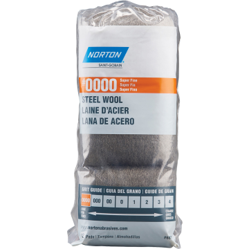 Norton Steel Wool 0000 Super Fine 12Pk