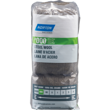 Norton Steel Wool 000 Extra Fine 12Pk