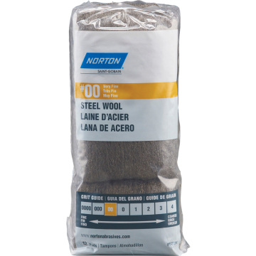 Norton Steel Wool 00 Very Fine 12Pk