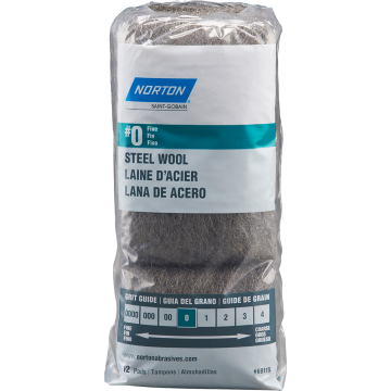 Norton Steel Wool 0 Fine 12Pk
