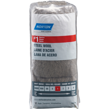 Norton Steel Wool 1 Medium 12Pk