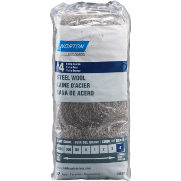 Norton Steel Wool 4 Extra Coarse 12Pk