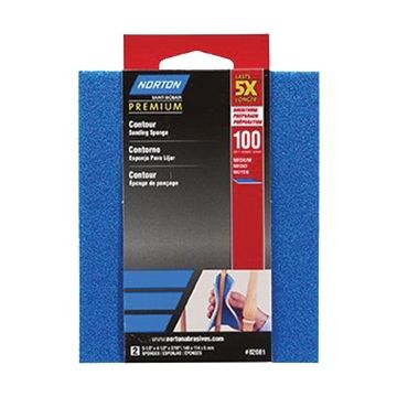 Norton 120 ProSand Contour Sanding Sponge 2Pk
