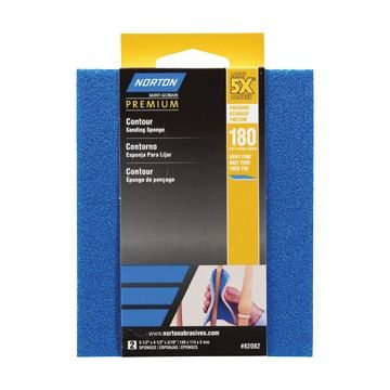 Norton 180 ProSand Contour Sanding Sponge 2Pk