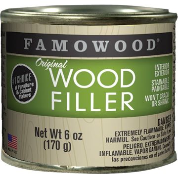 Famowood 1/4pt White Original Solvent Based Wood Filler