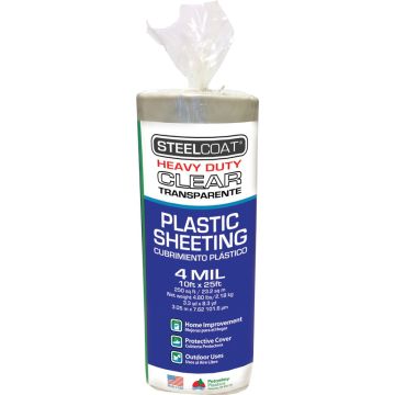 Petoskey 10' x 25' 4mil Steelcoat Clear Plastic Sheeting