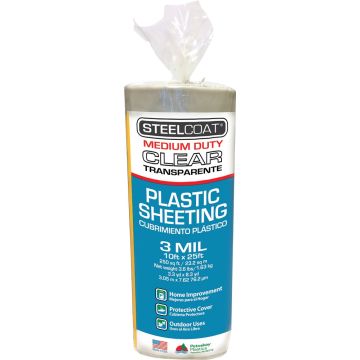 Petoskey 10' x 25' 3mil Steelcoat Clear Plastic Sheeting