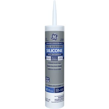 GE 10.1 oz Clear Window & Door Silicone I Sealant (IDH: 2795576)