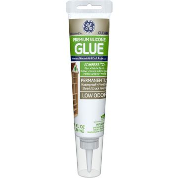 GE 2.8oz Clear Silicone II Household Glue