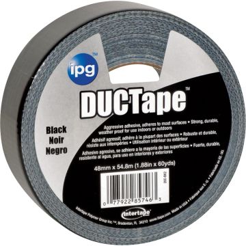 IPG 1.87" x 60yd Black General Purpose Duct Tape
