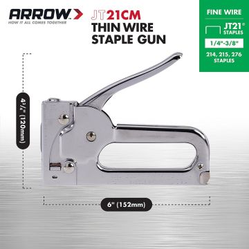 Arrow Fastener All Chrome Junior Staple Gun Tacker