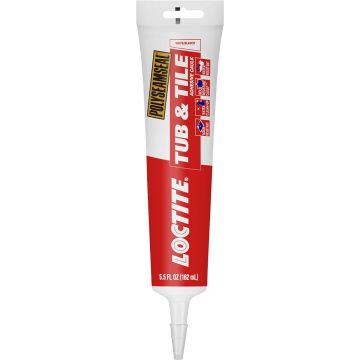 Loctite 5.5oz White 2 In 1 Paintable Tub & Tile Sealant (New Polyseamseal 2138420)