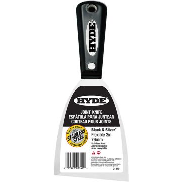 Hyde 3" Black & Silver Stainless Flex Joint Knife